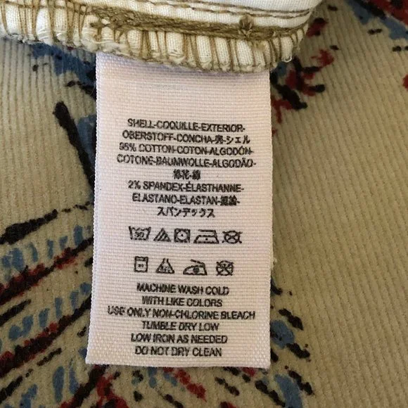 Free People New Delhi Border Flare Corduroy Size 29 - Picture 12 of 15